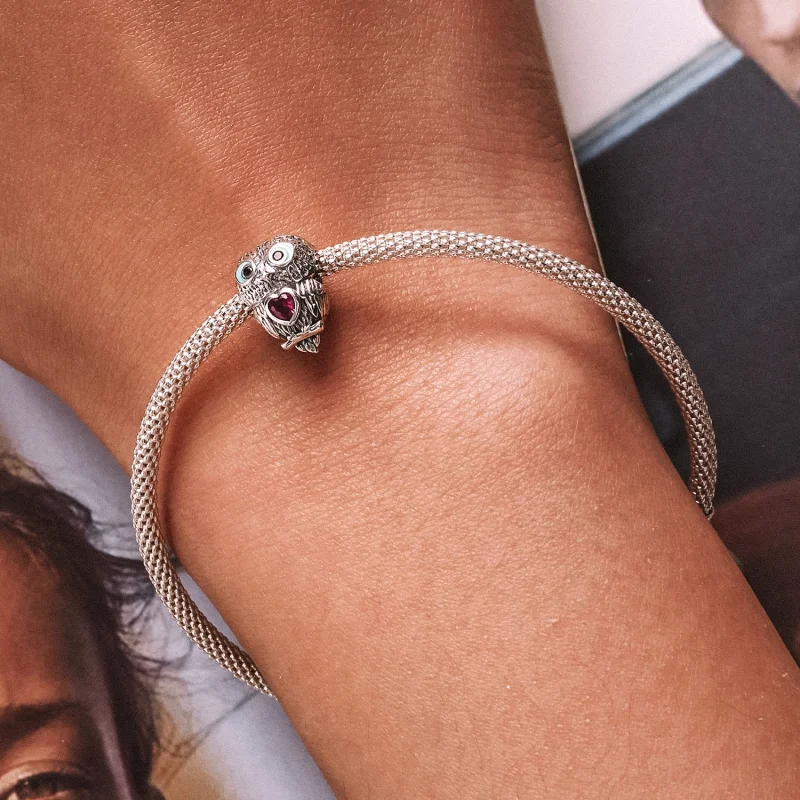 (obrázek pro) Pandora styl roztomilý soví přívěsek - SCC2253 - Zobrazit 6