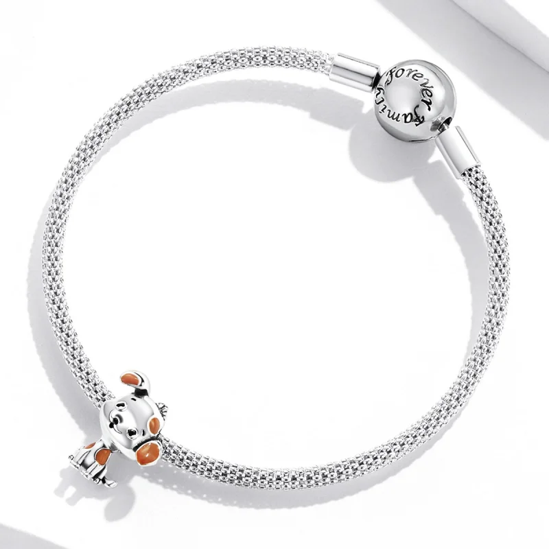 (obrázek pro) Pandora styl roztomilý štěně charm - SCC2159 - Zobrazit 3
