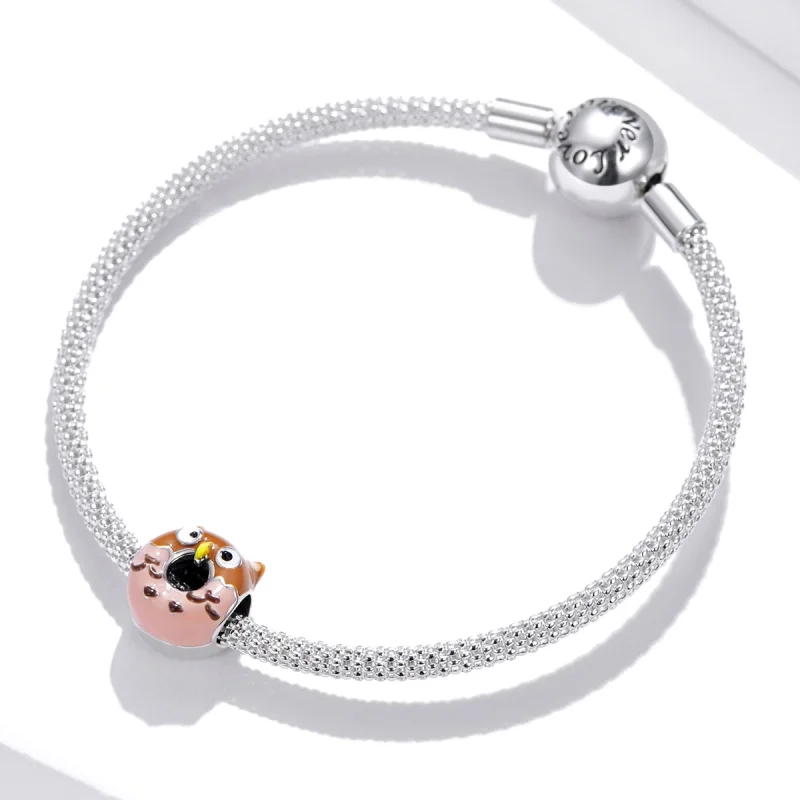 (obrázek pro) Pandora styl Sovy Koblihy Charm - SCC1882 - Zobrazit 3