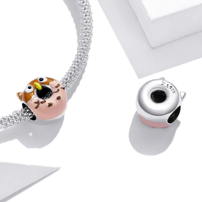 (obrázek pro) Pandora styl Sovy Koblihy Charm - SCC1882 - Zobrazit 4
