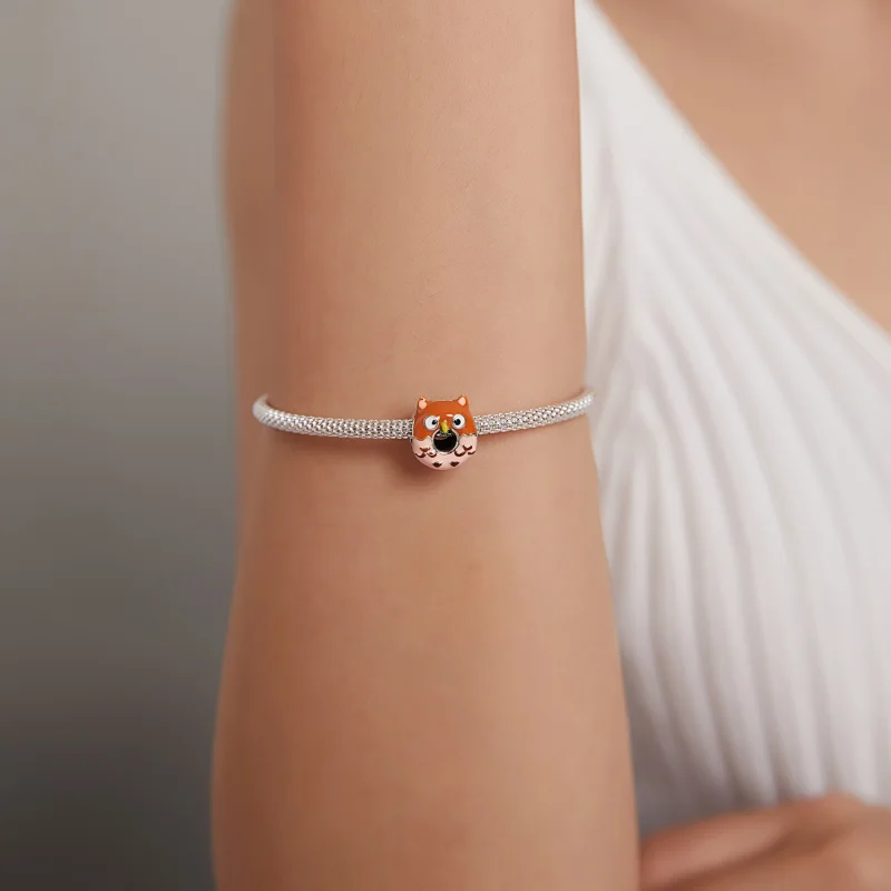 (obrázek pro) Pandora styl Sovy Koblihy Charm - SCC1882 - Zobrazit 5