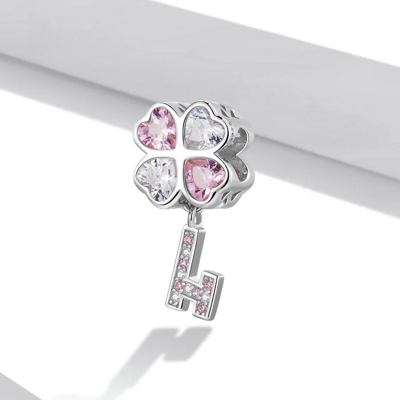 (obrázek pro) Pandora styl Srdce Klee Klíč Charm - SCC2123 - Zobrazit 2