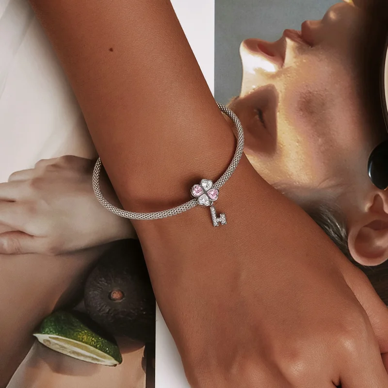 (obrázek pro) Pandora styl Srdce Klee Klíč Charm - SCC2123 - Zobrazit 5
