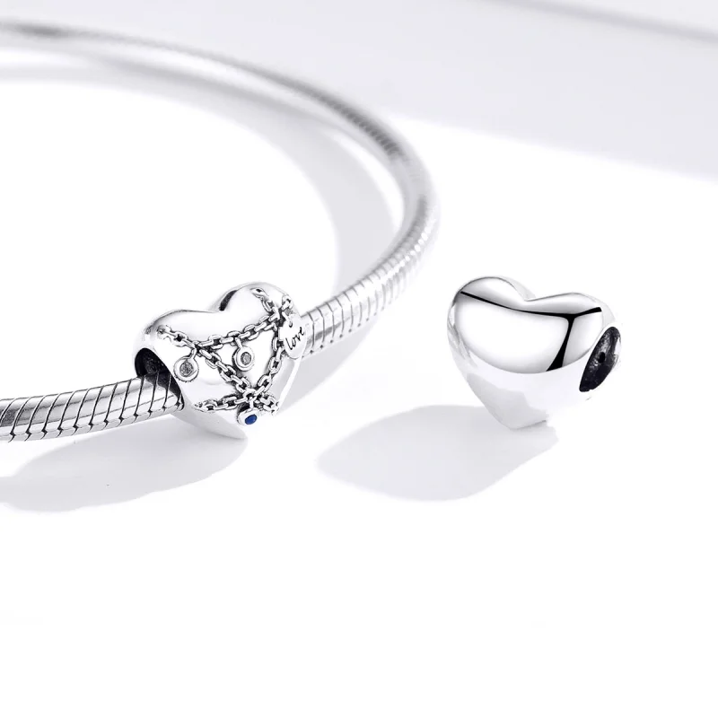 (obrázek pro) Pandora styl Srdce Zámek Charm - SCC1538 - Zobrazit 2
