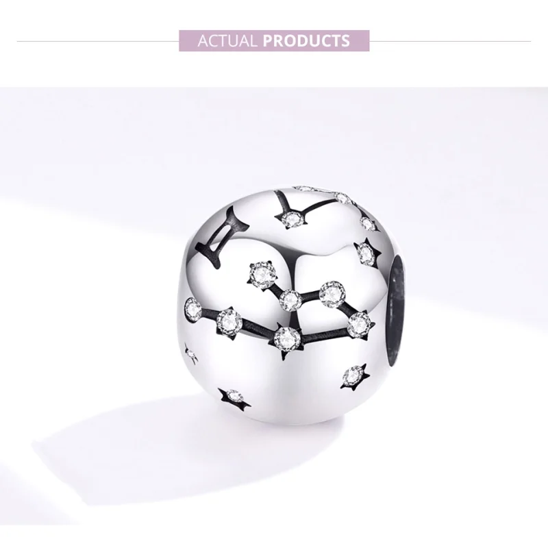 (obrázek pro) Pandora styl stříbrný amulet Blíženci - SCC1218-3 - Zobrazit 2