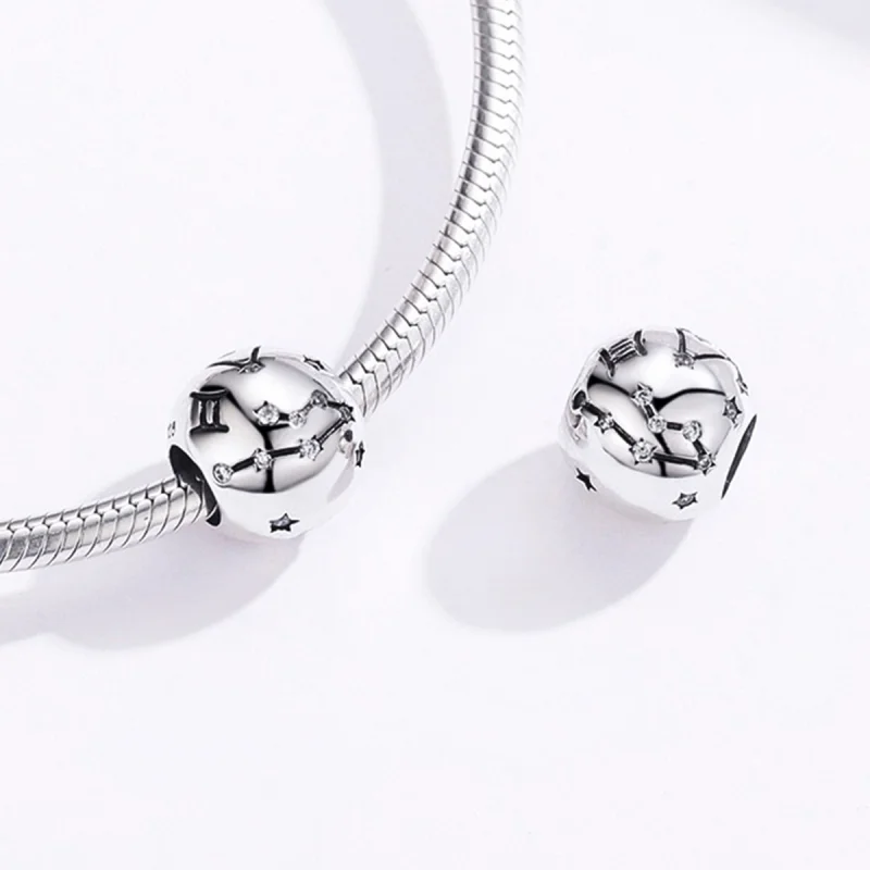 (obrázek pro) Pandora styl stříbrný amulet Blíženci - SCC1218-3 - Zobrazit 6