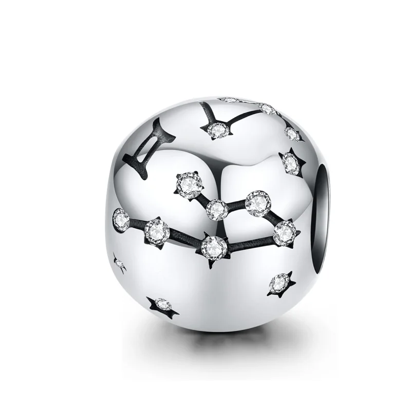 (obrázek pro) Pandora styl stříbrný amulet Blíženci - SCC1218-3