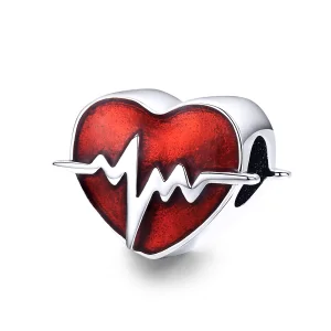 (obrázek pro) Pandora styl stříbrný amulet Heartbeats Time - SCC1151