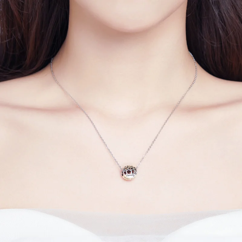 (obrázek pro) Pandora styl stříbrný amulet Les rodiny - SCC1144 - Zobrazit 3