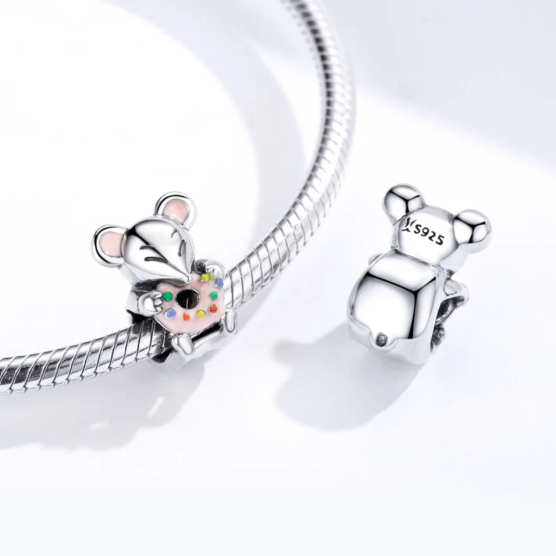 (obrázek pro) Pandora styl Stříbrný Amulet Malé Myši - SCC1318 - Zobrazit 5