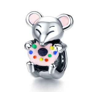 (obrázek pro) Pandora styl Stříbrný Amulet Malé Myši - SCC1318