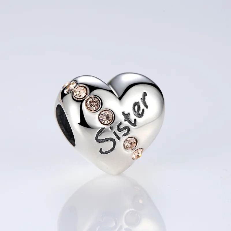 (obrázek pro) Pandora styl stříbrný amulet Sestra - SCC008 - Zobrazit 4