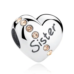 (obrázek pro) Pandora styl stříbrný amulet Sestra - SCC008