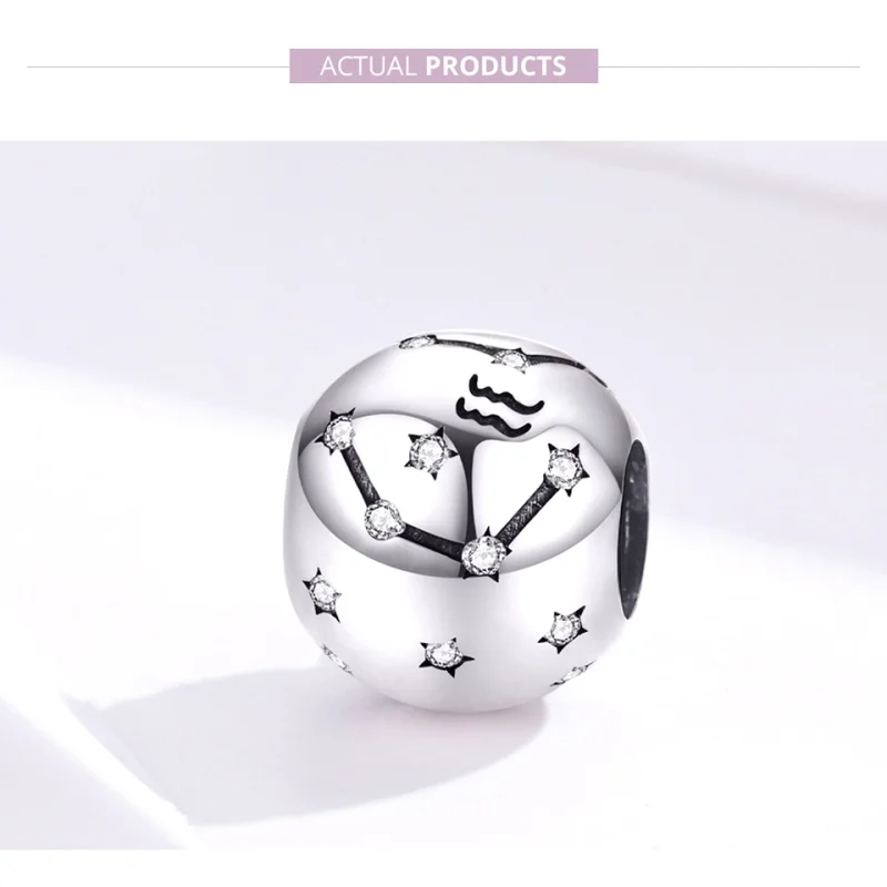 (obrázek pro) Pandora styl stříbrný amulet Vodnář - SCC1218-11 - Zobrazit 3