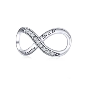 (obrázek pro) Pandora styl stříbrný charm Family Forever - SCC1146