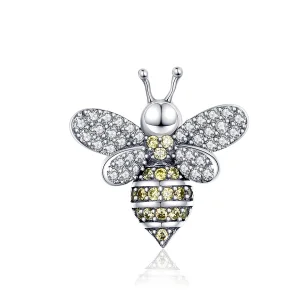(obrázek pro) Pandora styl stříbrný charm s pavé včelou - SCC1194