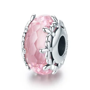 (obrázek pro) Pandora styl Stříbrný Floret Murano skleněný přívěsek - SCC1282