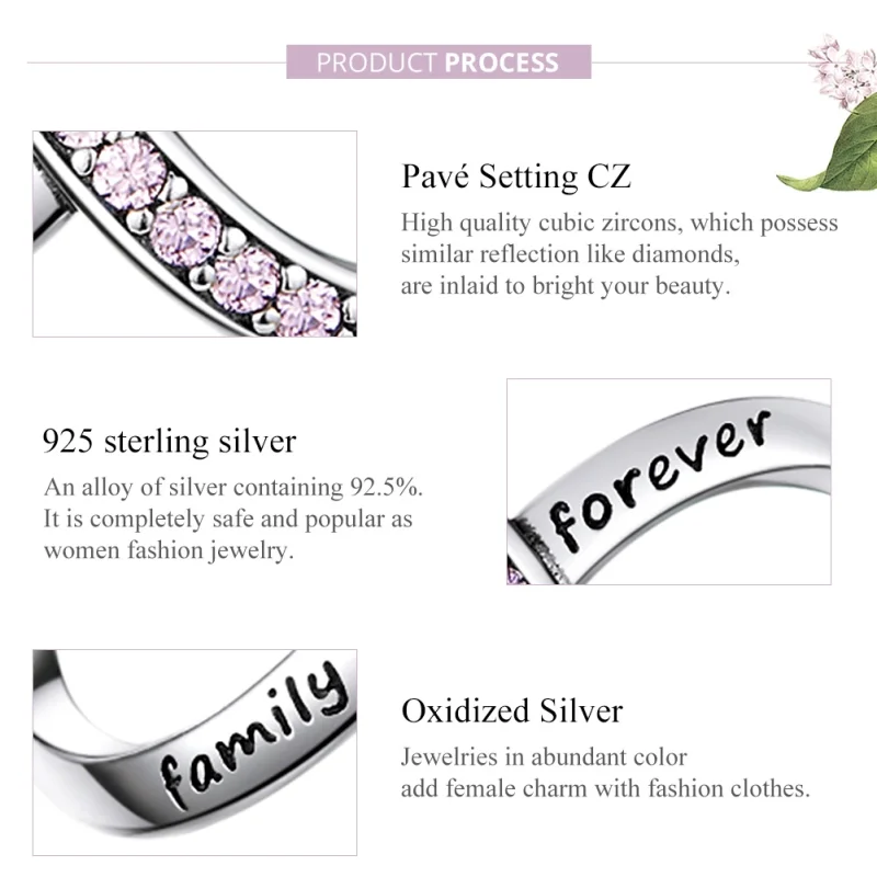 (obrázek pro) Pandora styl stříbrný kroužek nekonečna - SCC1146-Pk - Zobrazit 3