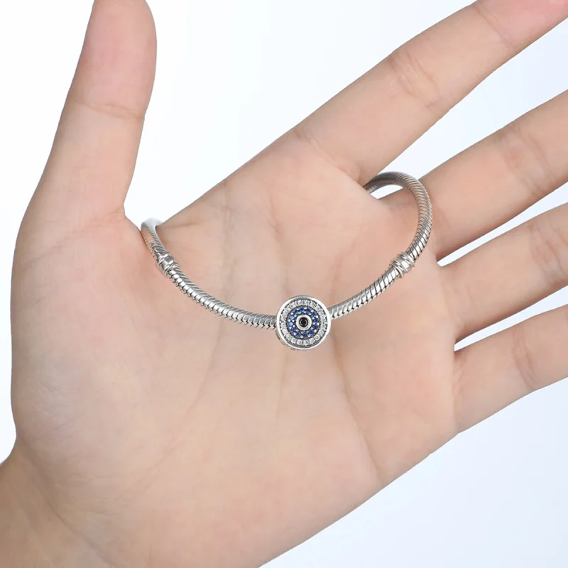 (obrázek pro) Pandora styl stříbrný lesk oční amulet - SCC092 - Zobrazit 4