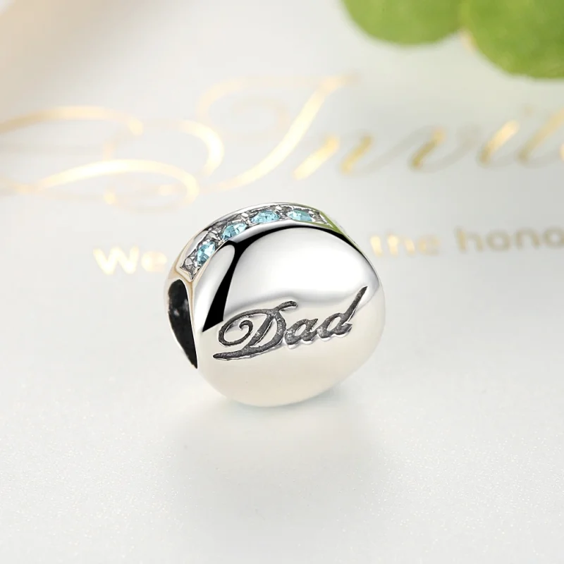 (obrázek pro) Pandora styl stříbrný otec amulet - SCC006 - Zobrazit 4
