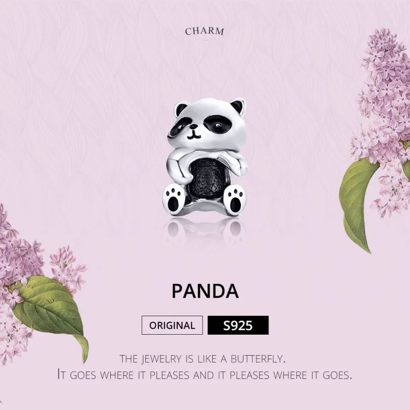 (obrázek pro) Pandora styl stříbrný pandí amulet - SCC1175 - Zobrazit 2