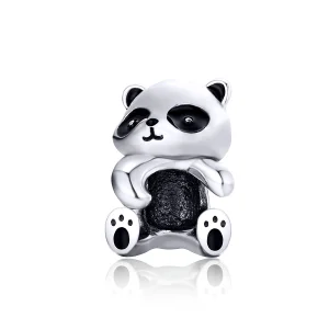 (obrázek pro) Pandora styl stříbrný pandí amulet - SCC1175