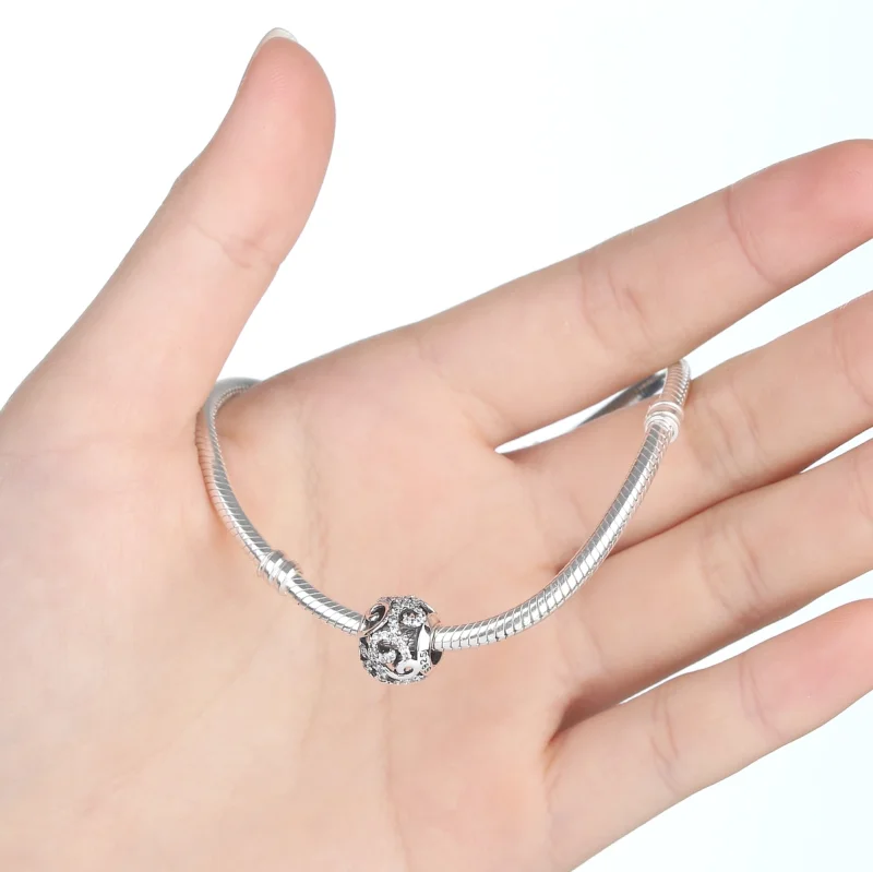 (obrázek pro) Pandora styl stříbrný pavé charm - SCC021 - Zobrazit 2