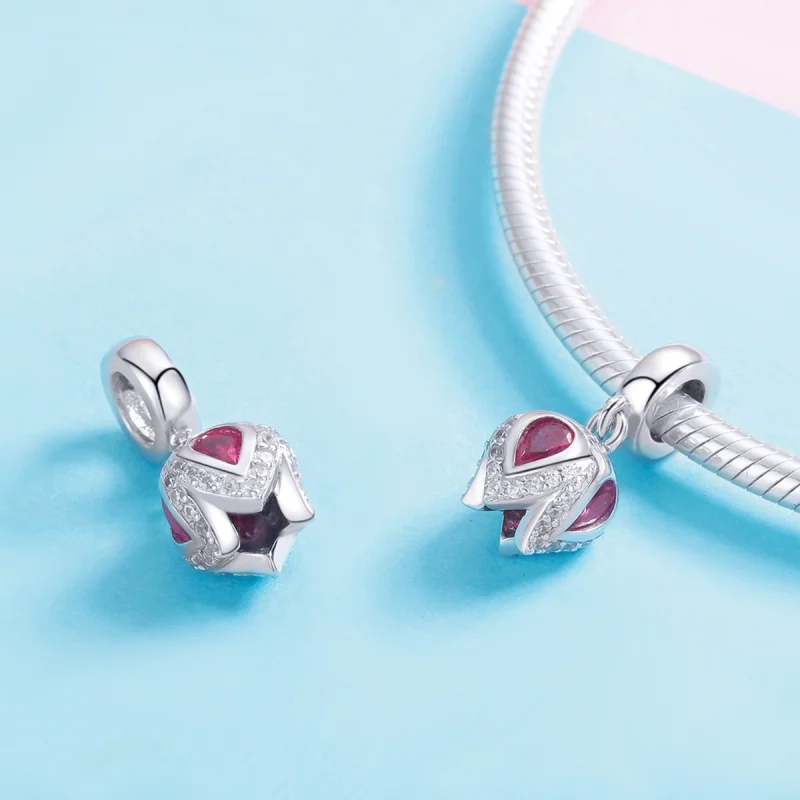 (obrázek pro) Pandora styl Stříbrný příběh Tulipánu Dangle - SCC1027 - Zobrazit 5