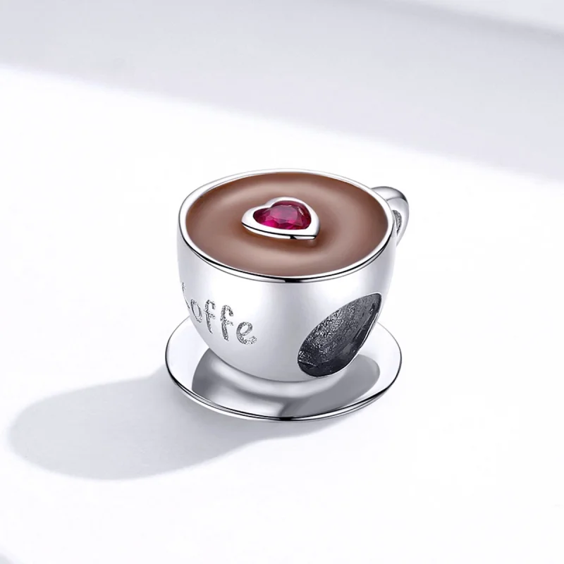 (obrázek pro) Pandora styl stříbrný přívěsek Afternoon Coffee - SCC1286 - Zobrazit 5