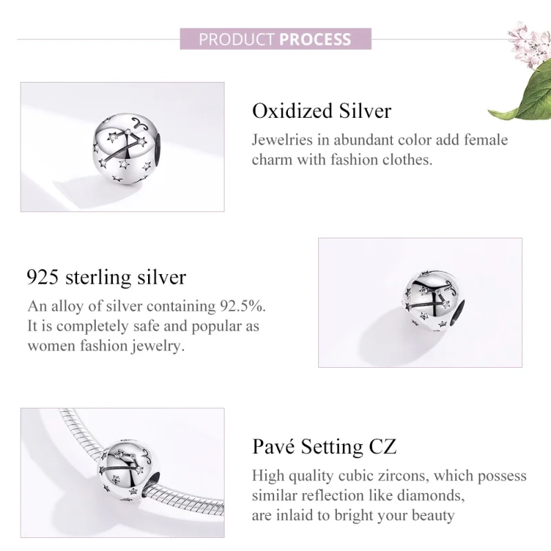 (obrázek pro) Pandora styl Stříbrný přívěsek Berana - SCC1218-1 - Zobrazit 2