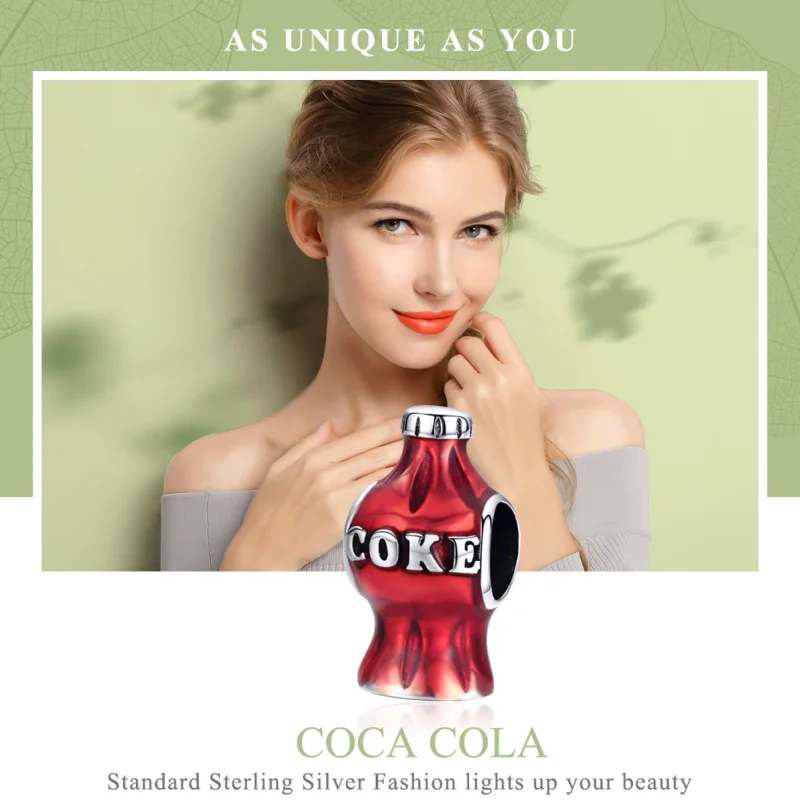 (obrázek pro) Pandora styl stříbrný přívěsek Coca Cola - SCC1159 - Zobrazit 2