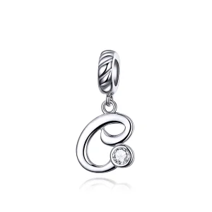 (obrázek pro) Pandora styl Stříbrný přívěsek písmeno C - SCC1183-C
