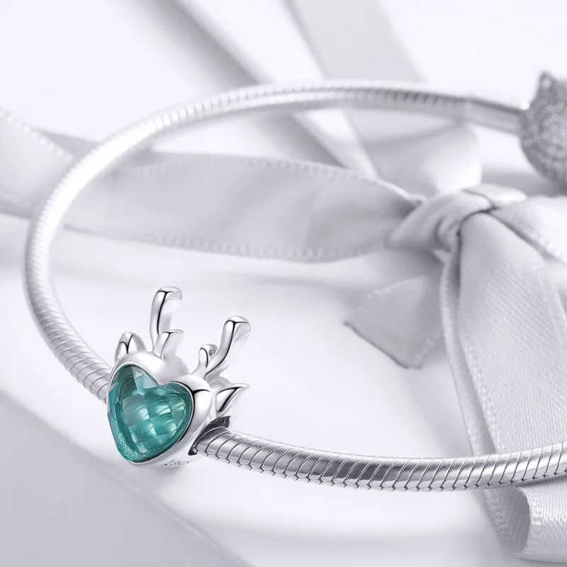 (obrázek pro) Pandora styl stříbrný přívěsek s jelenem - SCC1022 - Zobrazit 4