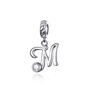 (obrázek pro) Pandora styl stříbrný přívěsek s písmenem M - SCC1183-M