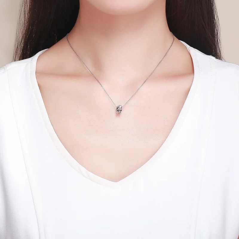 (obrázek pro) Pandora styl Stříbrný roztomilý talisman s býčkem - SCC1049 - Zobrazit 3