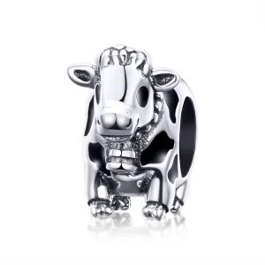 (obrázek pro) Pandora styl Stříbrný roztomilý talisman s býčkem - SCC1049