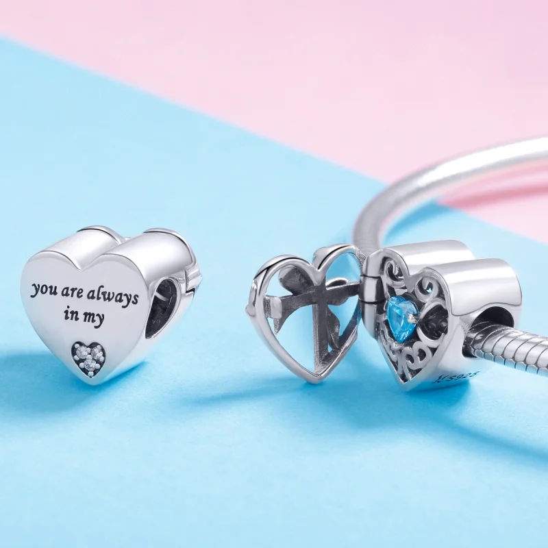 (obrázek pro) Pandora styl stříbrný tajemný kámen amulet - SCC1053 - Zobrazit 4