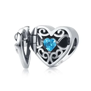 (obrázek pro) Pandora styl stříbrný tajemný kámen amulet - SCC1053