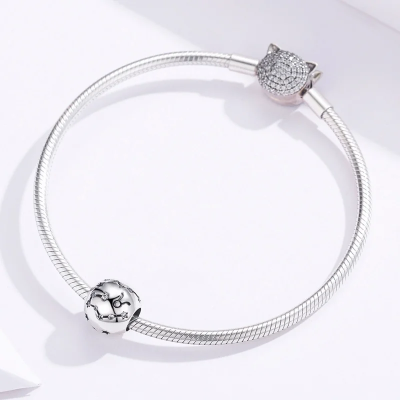 (obrázek pro) Pandora styl Stříbrný Taurus Amulet - SCC1218-2 - Zobrazit 3
