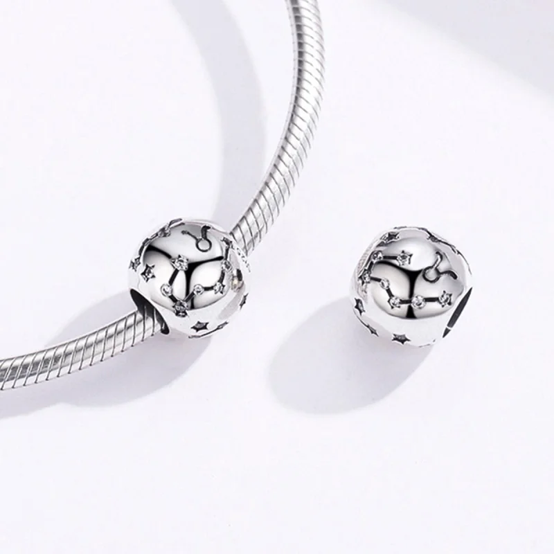 (obrázek pro) Pandora styl Stříbrný Taurus Amulet - SCC1218-2 - Zobrazit 5