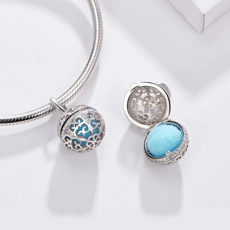 (obrázek pro) Pandora styl stříbrný vonný míček amulet - SCC1198 - Zobrazit 6