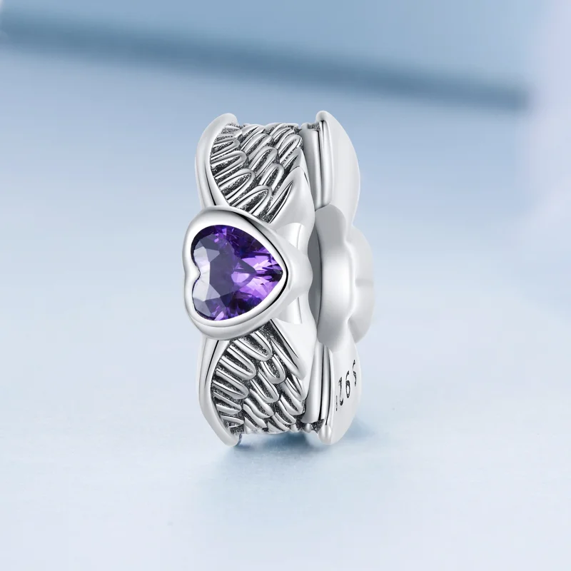 (obrázek pro) Pandora styl Strážný srdce Spacer Charm - BSC677 - Zobrazit 2