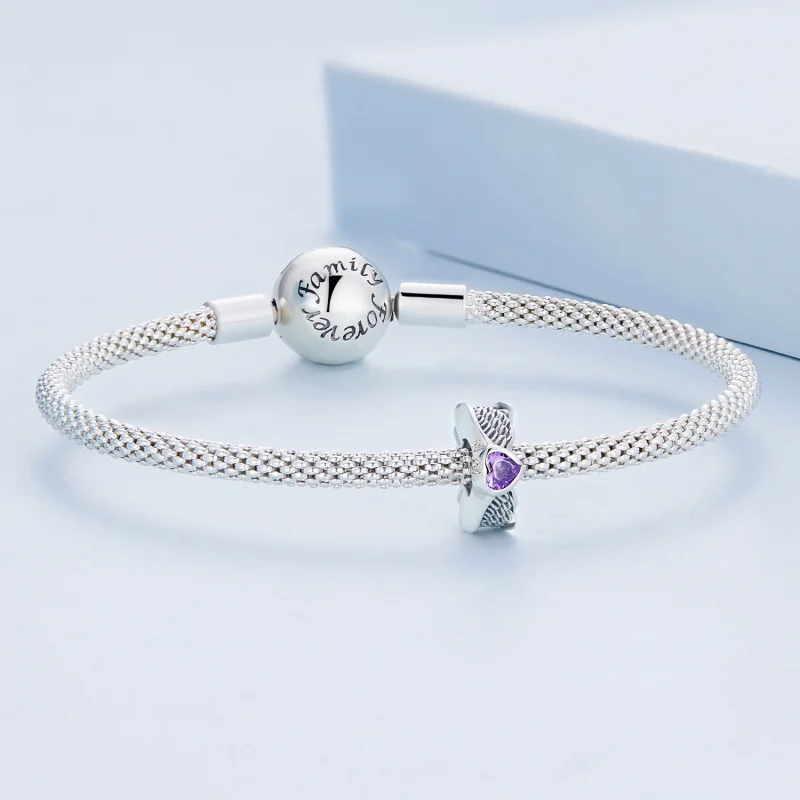 (obrázek pro) Pandora styl Strážný srdce Spacer Charm - BSC677 - Zobrazit 5
