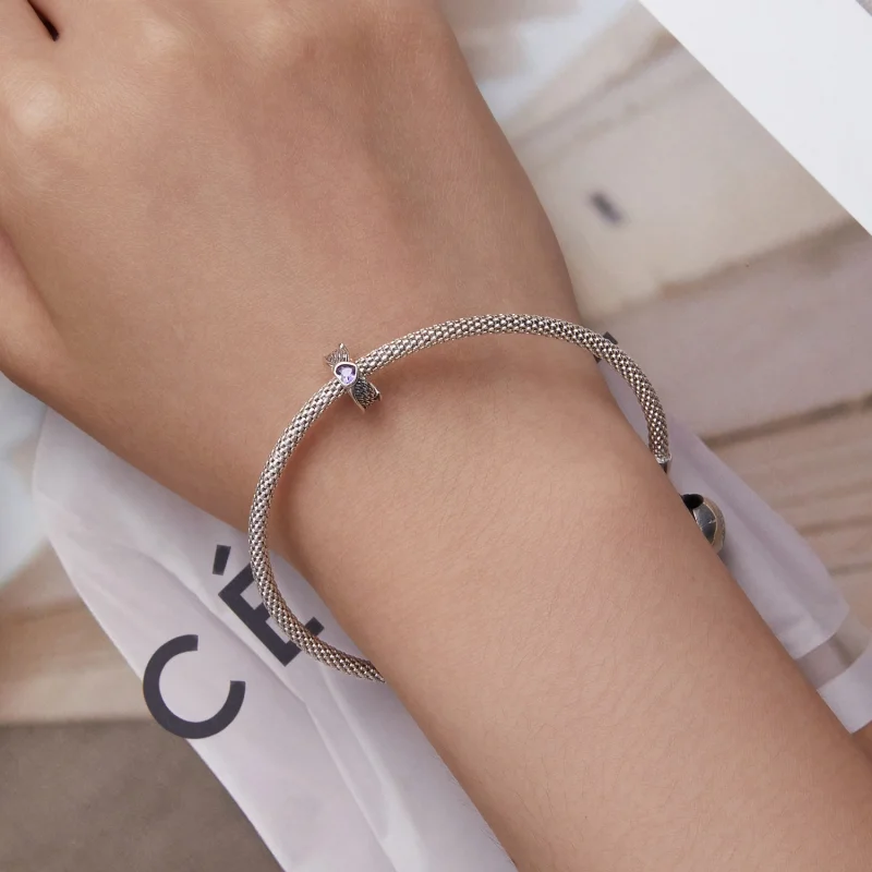 (obrázek pro) Pandora styl Strážný srdce Spacer Charm - BSC677 - Zobrazit 6