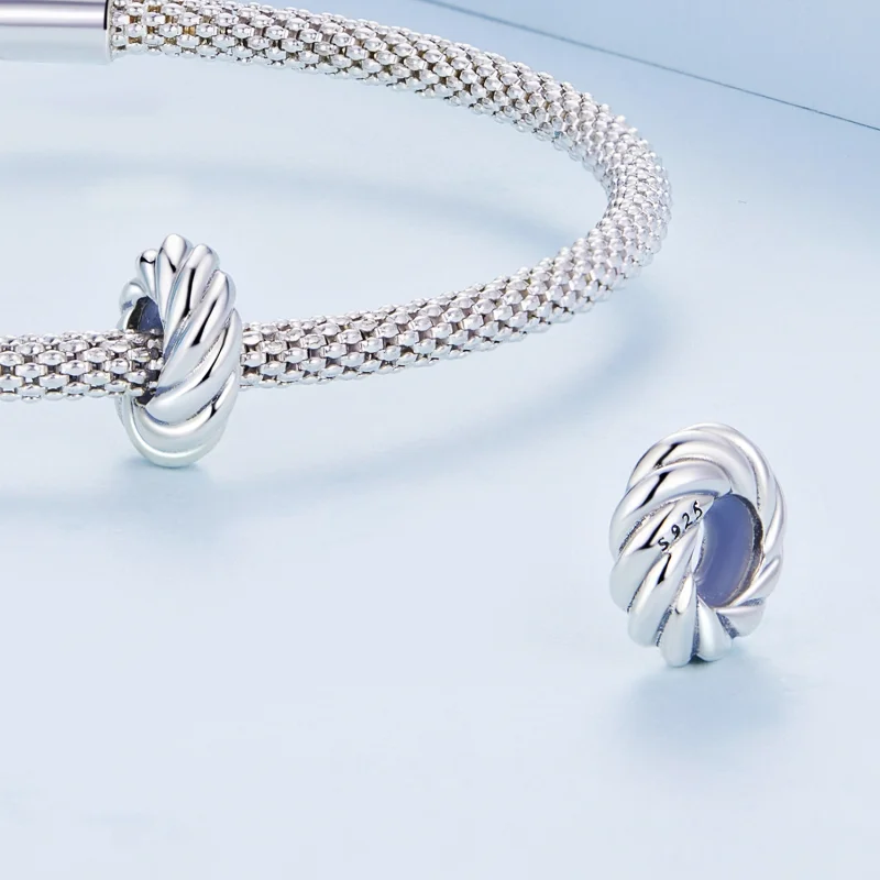 (obrázek pro) Pandora styl Twist Spacer Charm - BSC698 - Zobrazit 4