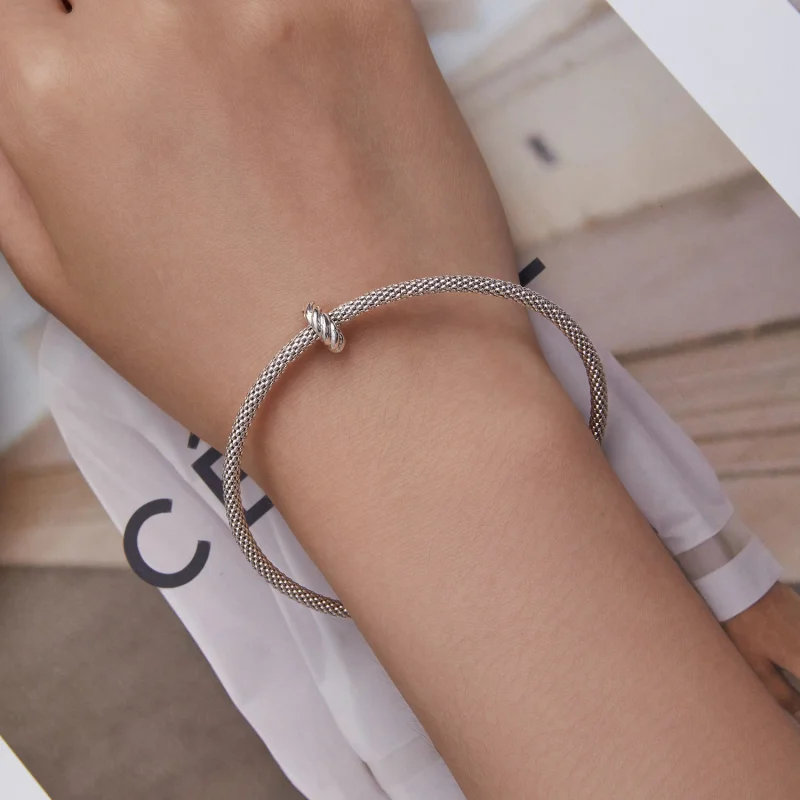 (obrázek pro) Pandora styl Twist Spacer Charm - BSC698 - Zobrazit 6