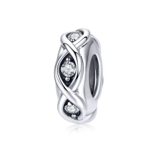 (obrázek pro) Pandora Style Stříbrný třpyt Spacer - SCC1153