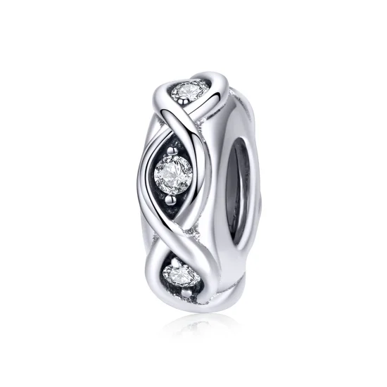 (obrázek pro) Pandora Style Stříbrný třpyt Spacer - SCC1153