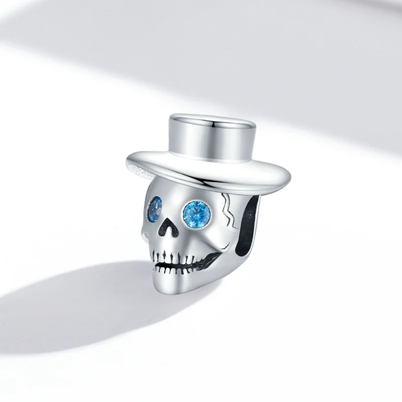 (obrázek pro) Pandora stylu Gentleman lebka amulet - BSC525 - Zobrazit 2