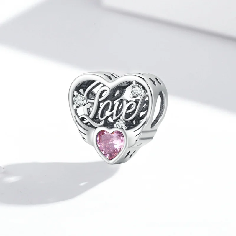 (obrázek pro) Pandora stylu křídla lásky Charm - BSC528 - Zobrazit 2